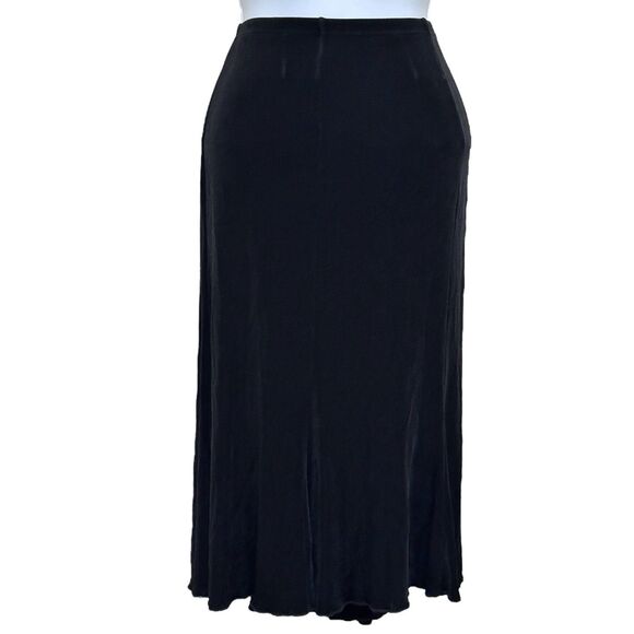 Mirasol Womens Pull On Midi Skirt Size S Black Goth Grunge Witchy Minimalist - Picture 1 of 6